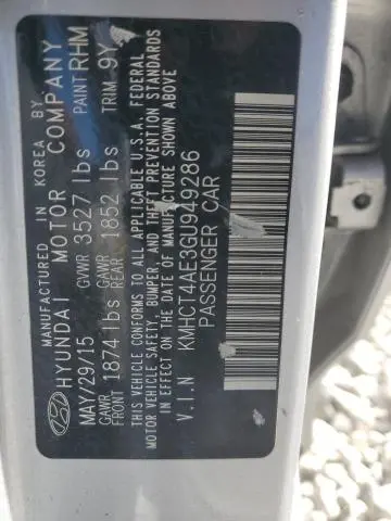 2016 HYUNDAI ACCENT SE