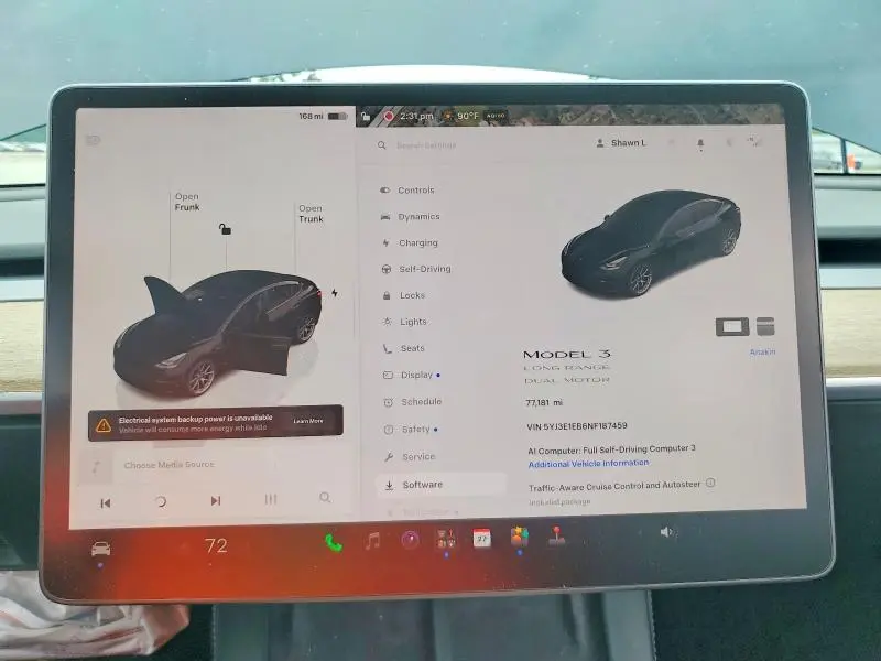 2022 TESLA MODEL 3   