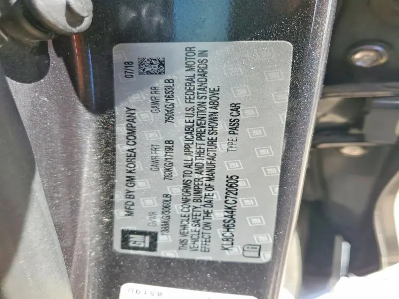 2019 CHEVROLET SPARK ACTIV  