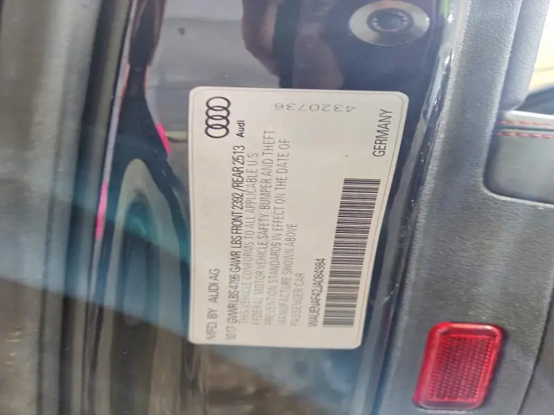 2018 AUDI A4 PREMIUM PLUS  