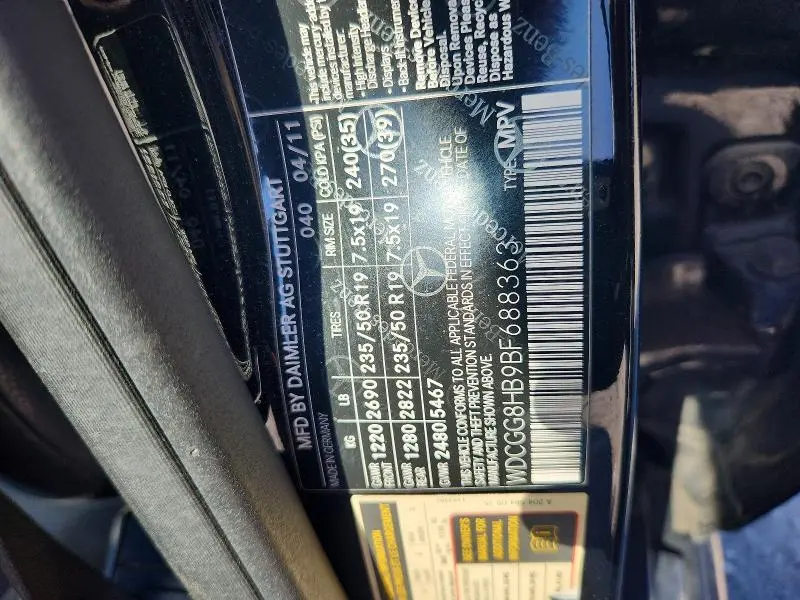 2011 MERCEDES-BENZ GLK 350 4MATIC  