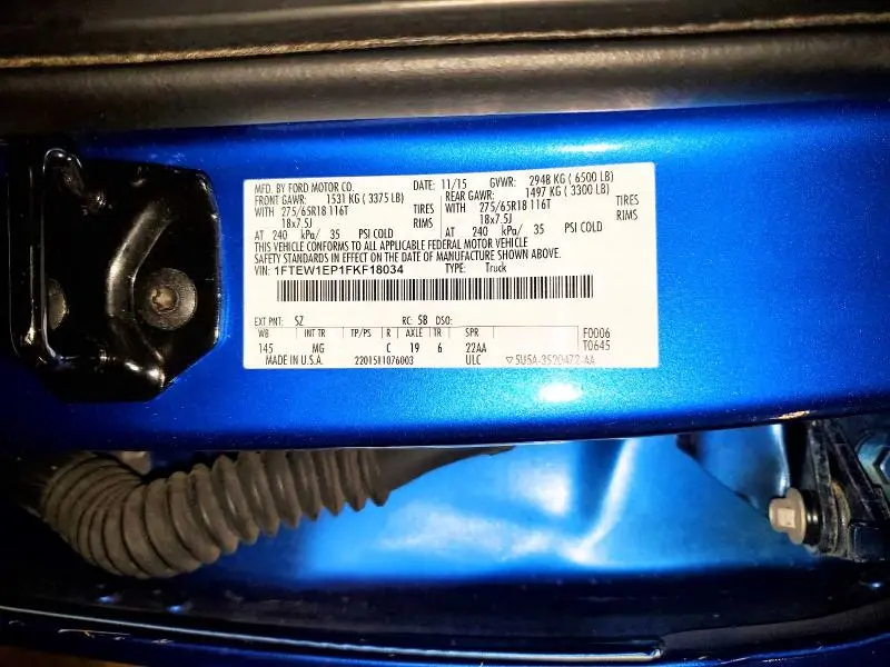 2015 FORD F150 SUPERCREW  