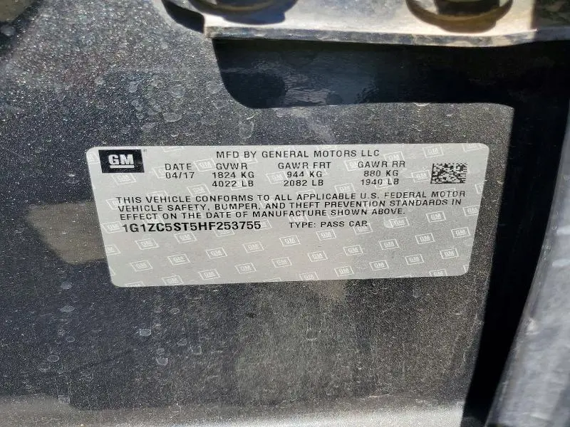 2017 CHEVROLET MALIBU LS  