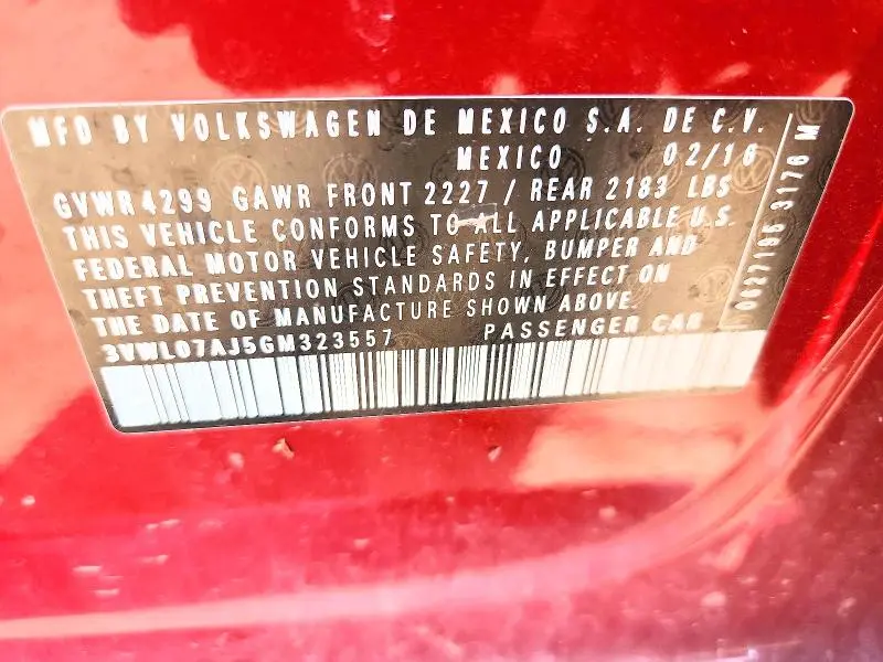 2016 VOLKSWAGEN JETTA SEL  