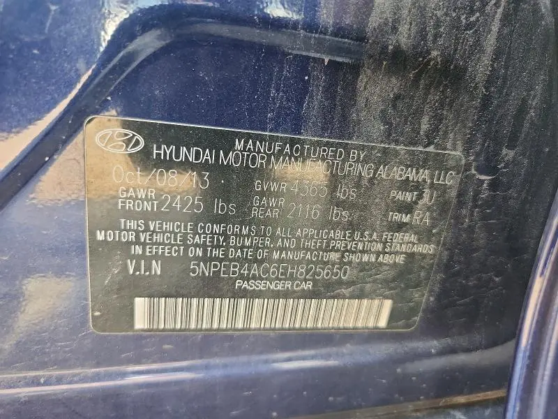 2014 HYUNDAI SONATA GLS  