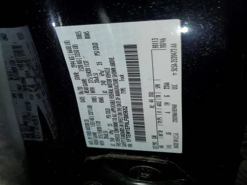 2020 FORD F150 SUPERCREW  