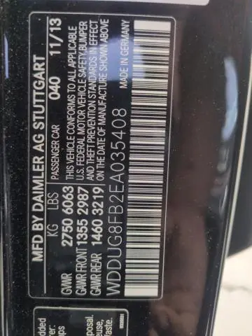 2014 MERCEDES-BENZ S 550 4MATIC