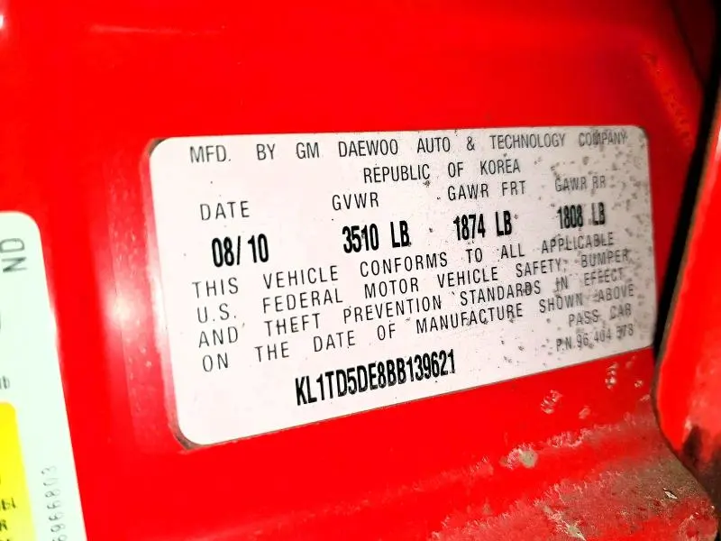 2011 CHEVROLET AVEO LS  