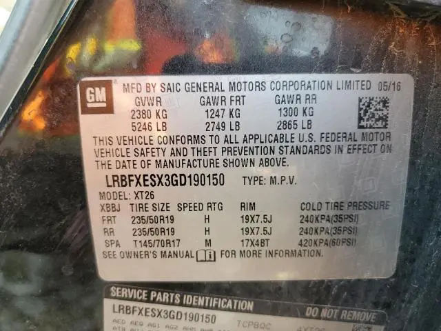 2016 BUICK ENVISION PREMIUM  