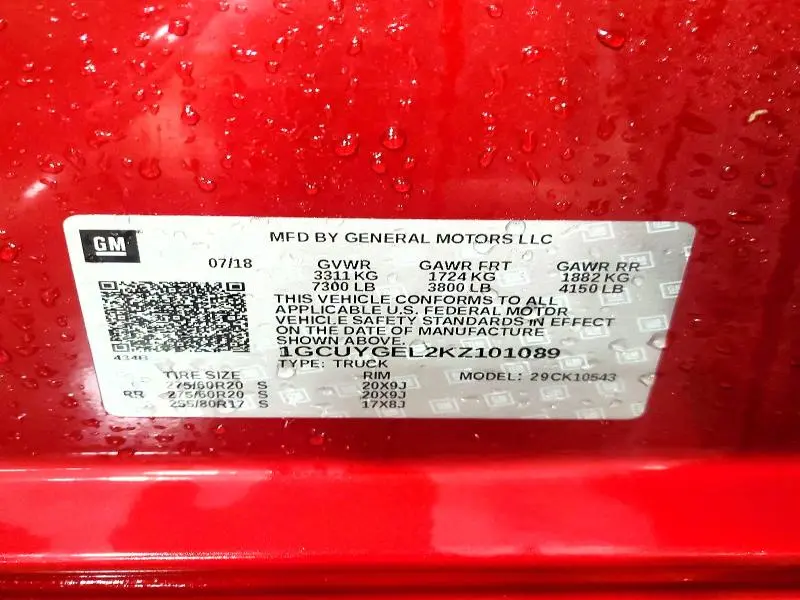 2019 CHEVROLET SILVERADO K1500 LTZ  