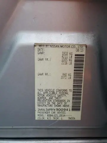 2015 NISSAN ALTIMA 2.5  