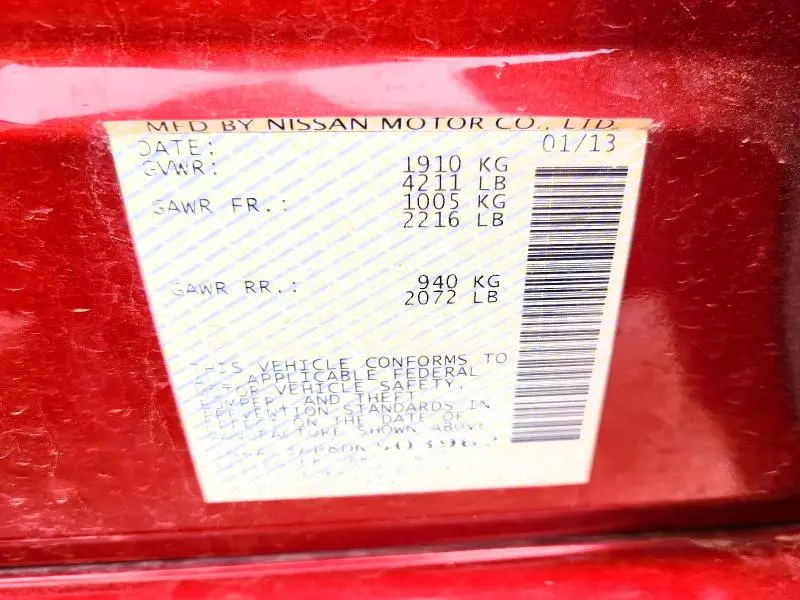 2013 NISSAN ALTIMA 2.5  