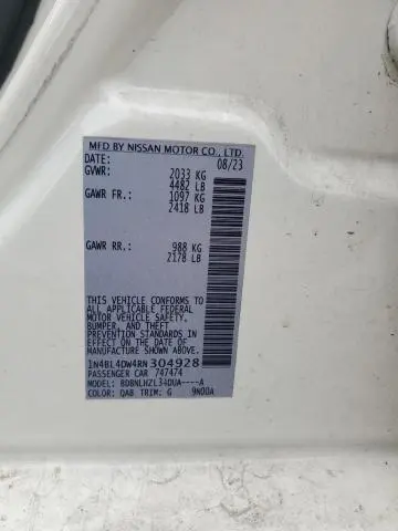2024 NISSAN ALTIMA SV  