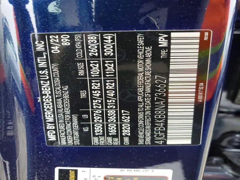 2022 MERCEDES-BENZ GLE 350 4MATIC  