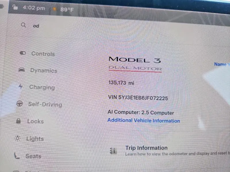 2018 TESLA MODEL 3   