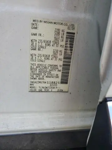 2019 NISSAN MURANO S  