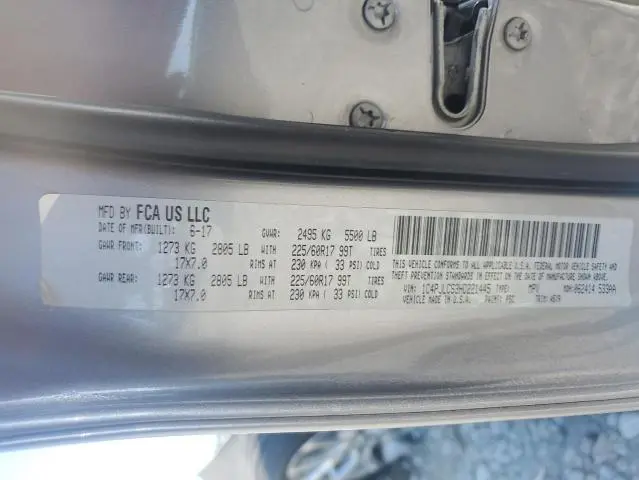 2017 JEEP CHEROKEE LATITUDE  