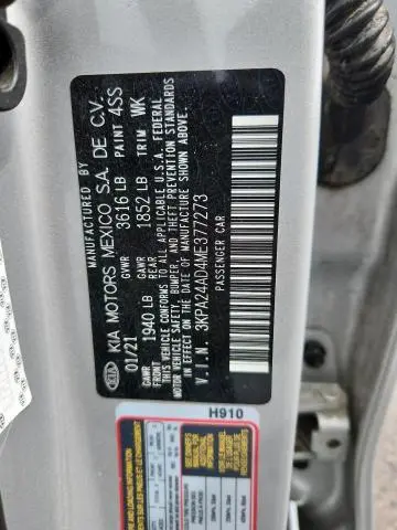 2021 KIA RIO LX  
