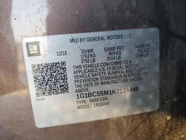 2019 CHEVROLET CRUZE LS  