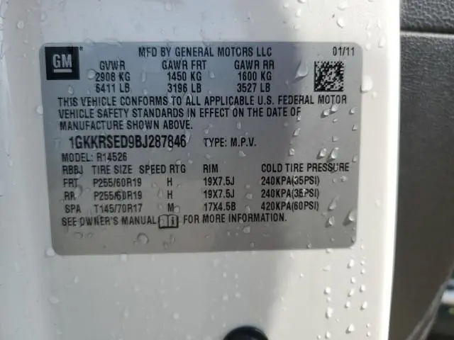 2011 GMC ACADIA SLT-2  