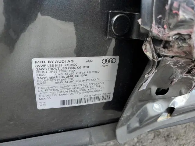 2022 AUDI Q5 PREMIUM PLUS 45  