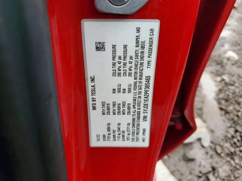 2023 TESLA MODEL 3   