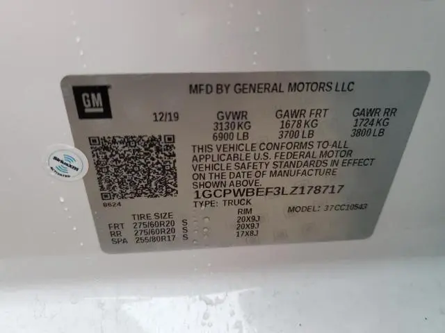 2020 CHEVROLET SILVERADO C1500 CUSTOM  