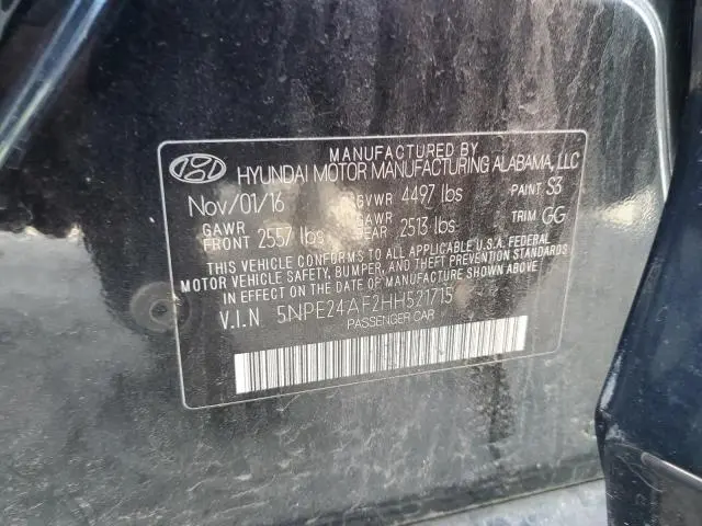 2017 HYUNDAI SONATA SE