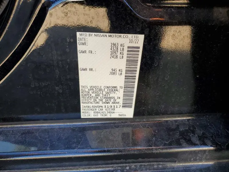 2023 NISSAN ALTIMA 2.5 SV  