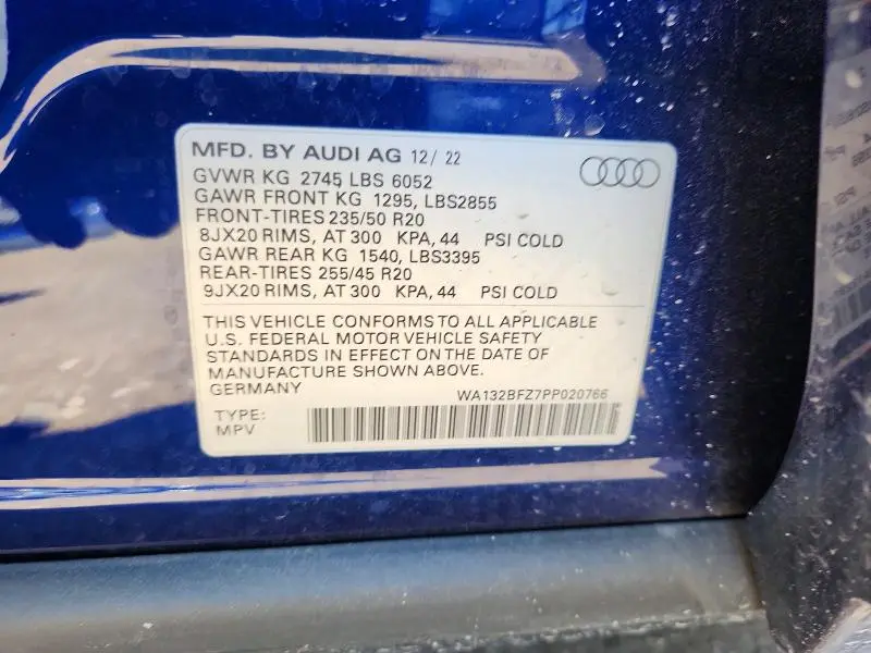 2023 AUDI Q4 E-TRON SPORTBACK PREMIUM PLUS  