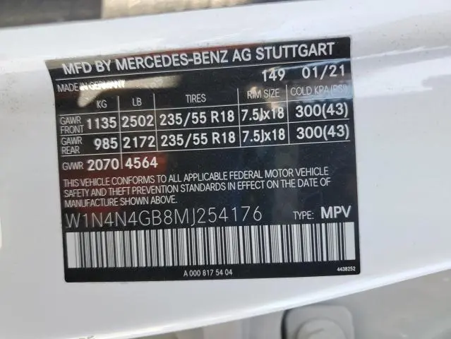 2021 MERCEDES-BENZ GLA 250  