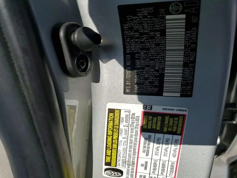 2013 TOYOTA COROLLA L  