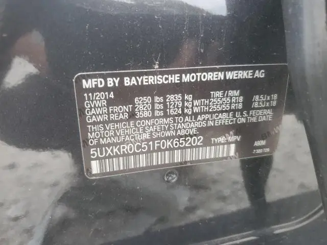 2015 BMW X5 XDRIVE35I  