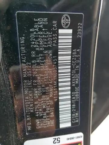 2022 TOYOTA CAMRY SE  