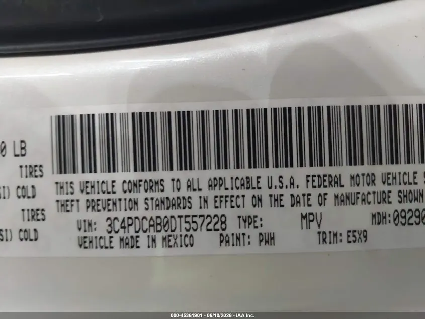 2013 DODGE JOURNEY AMERICAN VALUE PKG