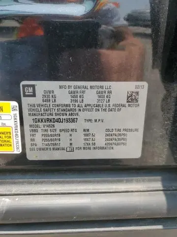 2013 GMC ACADIA SLT-1  