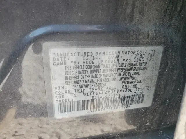 2014 NISSAN SENTRA S  