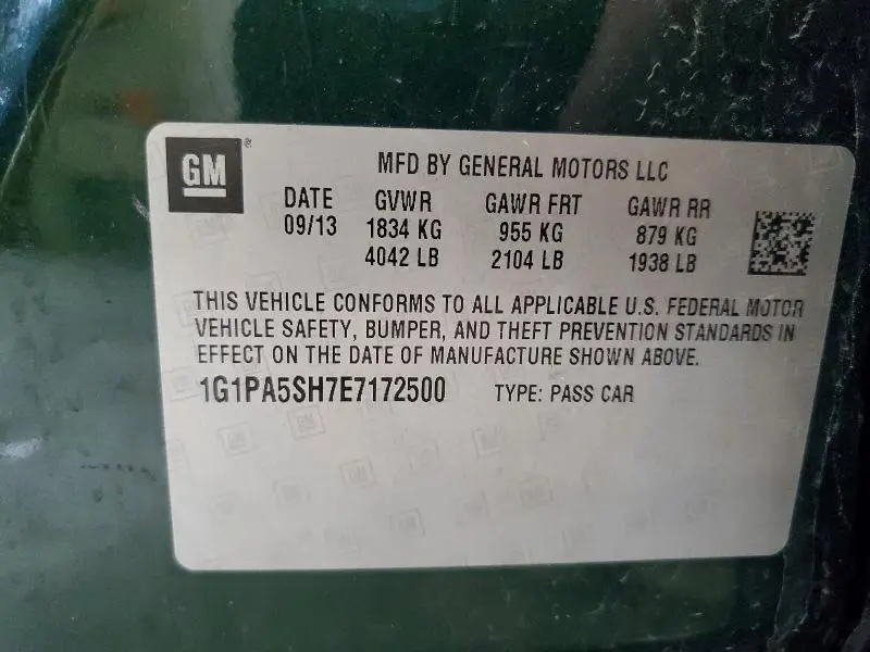 2014 CHEVROLET CRUZE LS  