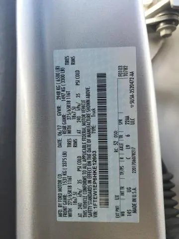 2017 FORD F150 SUPERCREW  