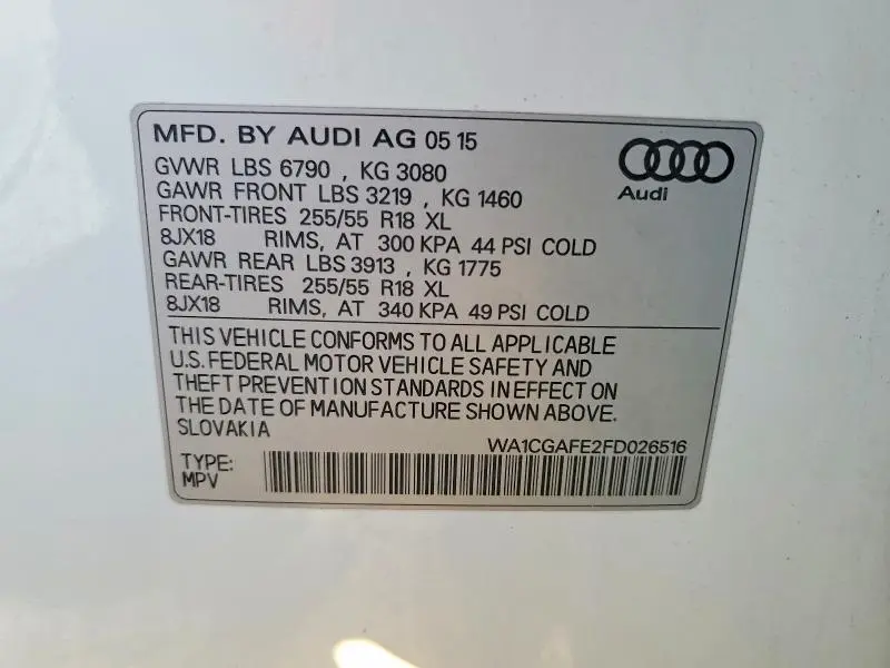 2015 AUDI Q7 PREMIUM  