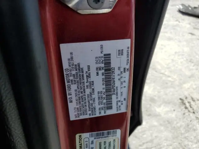 2015 FORD FUSION TITANIUM PHEV  