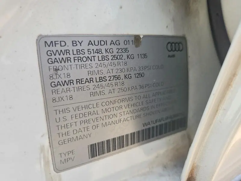2015 AUDI A4 ALLROAD PREMIUM PLUS  