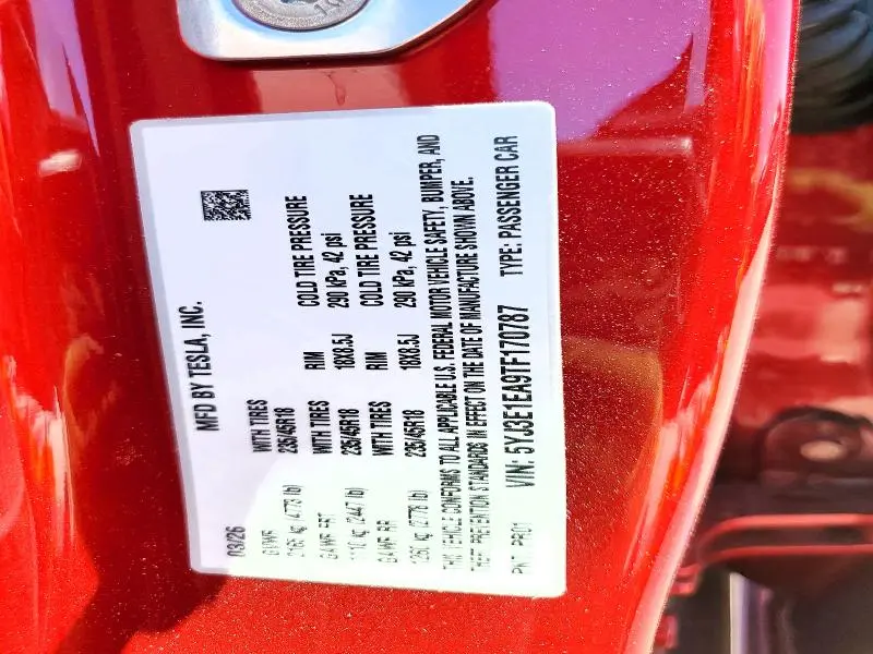 2026 TESLA MODEL 3   