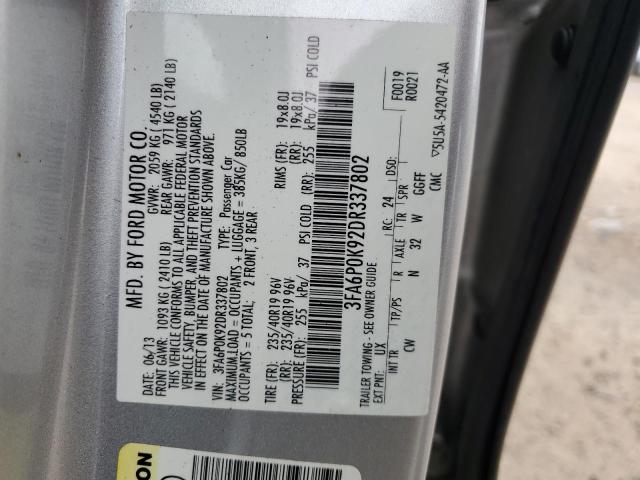 2013 FORD FUSION TITANIUM