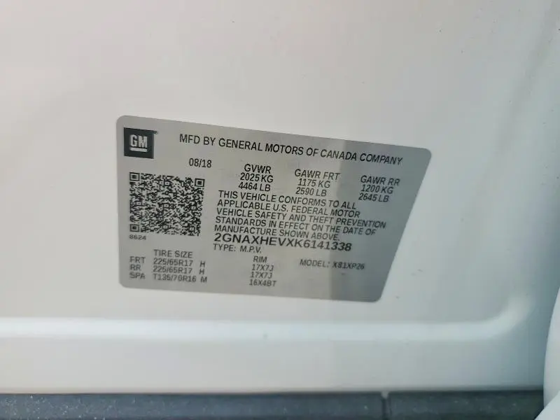 2019 CHEVROLET EQUINOX LS  