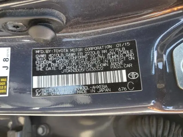 2015 TOYOTA PRIUS   