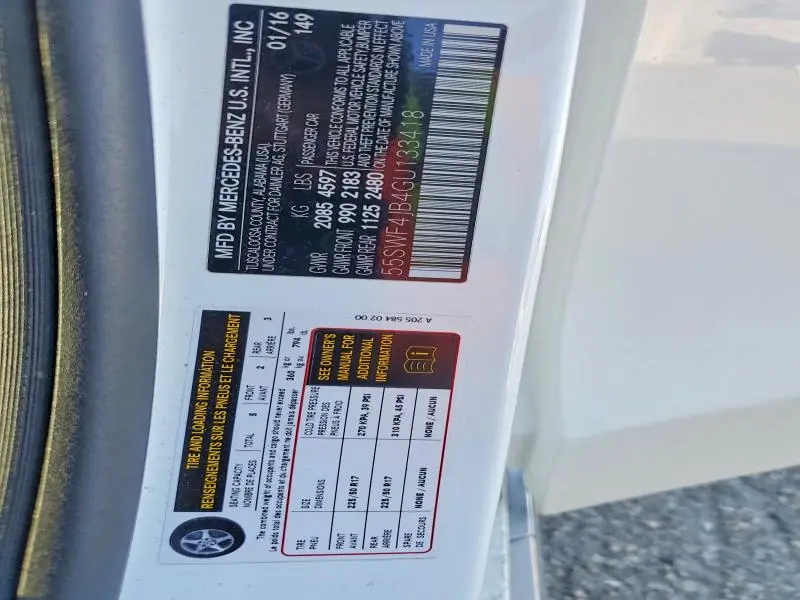 2016 MERCEDES-BENZ C 300  