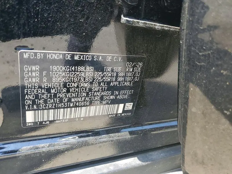 2026 HONDA HR-V SPORT  