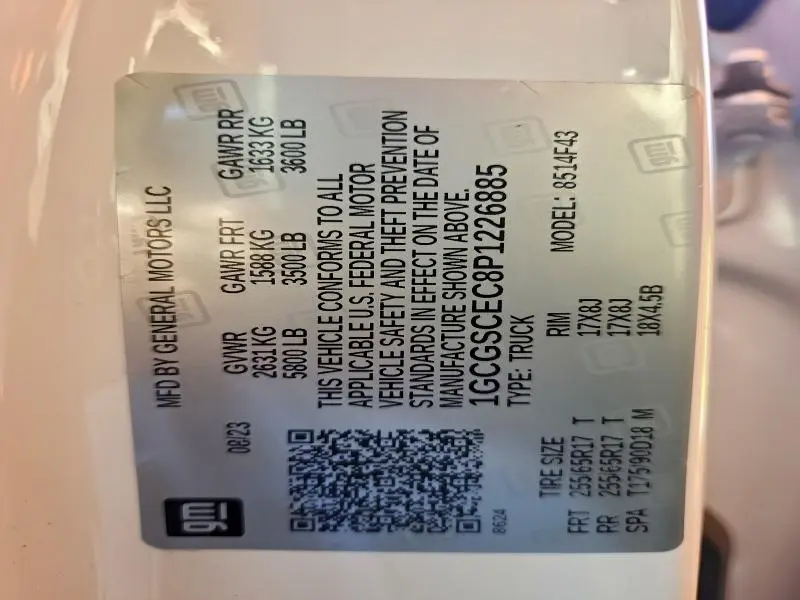 2023 CHEVROLET COLORADO LT  