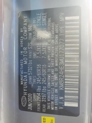 2021 HYUNDAI PALISADE SEL  